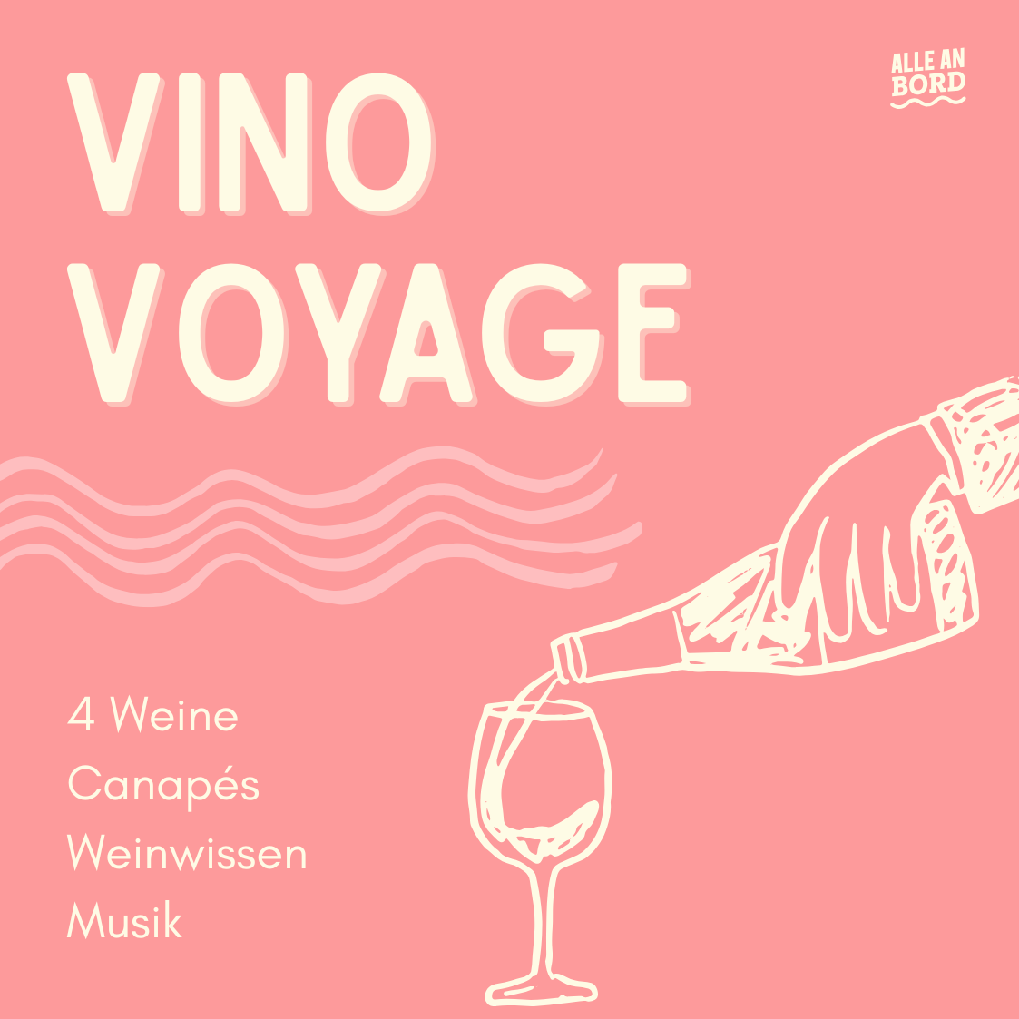 Vino Voyage - der Weinabend auf dem Kanal