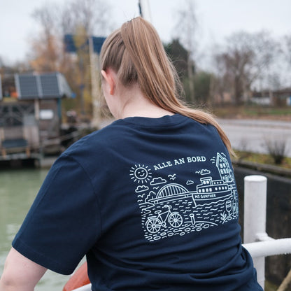 T-Shirt blau Kanal